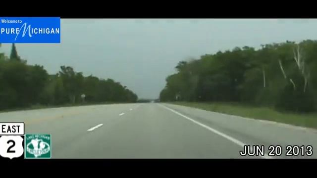 Menomonee Falls WI to Muskegon MI Time Lapse Drive смотреть онлайн