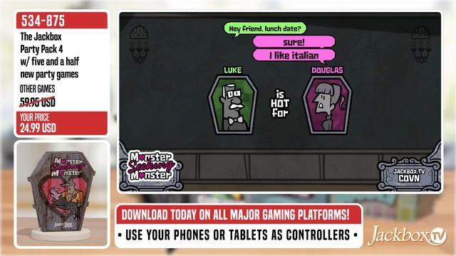 The Jackbox Party Pack 4 Official Trailer смотреть онлайн