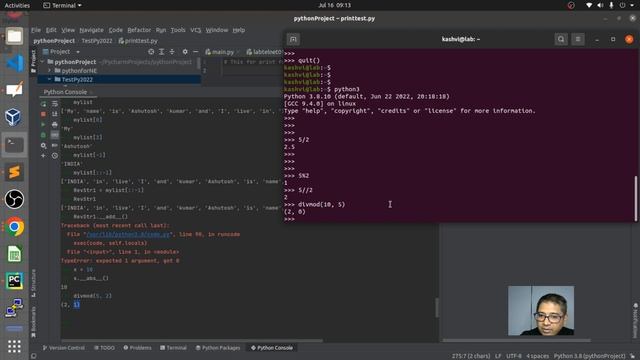 47) 2022 07 16 090803 Mathematical Built in function, Simplify "divmod" and compare with "/""%""//" смотреть онлайн
