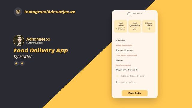 Food Delivery App | Flutter & Firebase смотреть онлайн