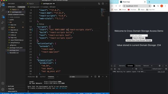 How to access local storage across different domains? | ReactJS tutorial смотреть онлайн