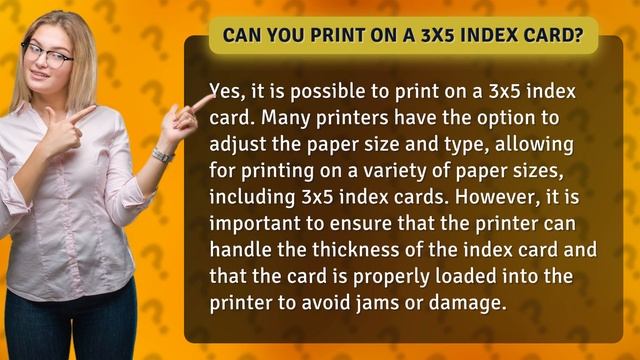 Can you print on a 3x5 index card? смотреть онлайн