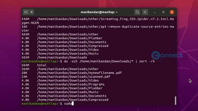 Find Total size of a Directory from Terminal in Ubuntu | Du Command смотреть онлайн