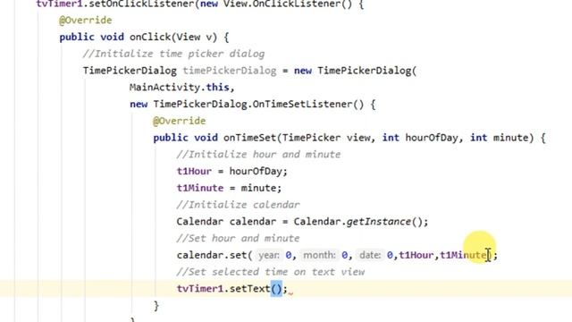How to Implement Time Picker Dialog in Android Studio | TimePickerDialog | Android Coding смотреть онлайн