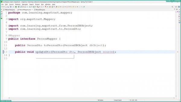 016 - Learning Mapstruct - update mapping