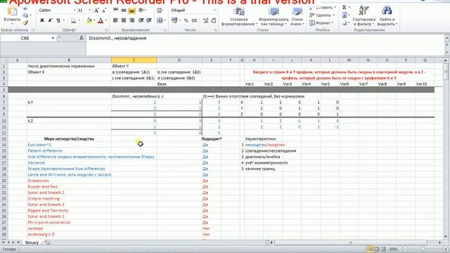 Иерархический кластерный анализ 2 Бинарные переменные смотреть онлайн