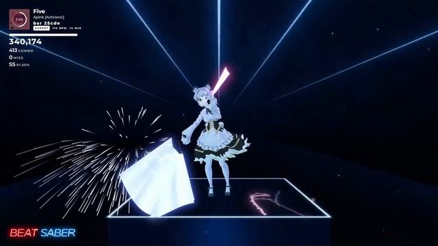 【BeatSaber】Five - Apink【低スペックPCとOculus Quest 2だけでトラッキング】 смотреть онлайн