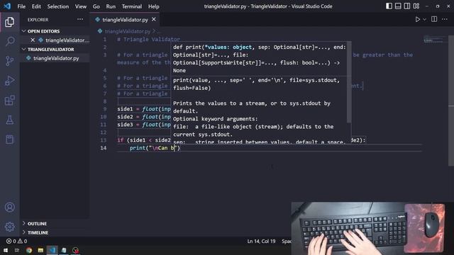 ASMR Programming - Coding Triangle Validator with Python - No Talking смотреть онлайн