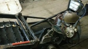 Снегоход из бензопилы "Дружба". Обзор конструкции.