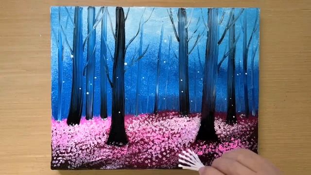 Рисуем сказочный лес... смотреть онлайн