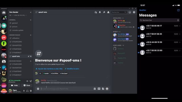 OnOff project | Spoof sms with discord bot Pt 2 смотреть онлайн