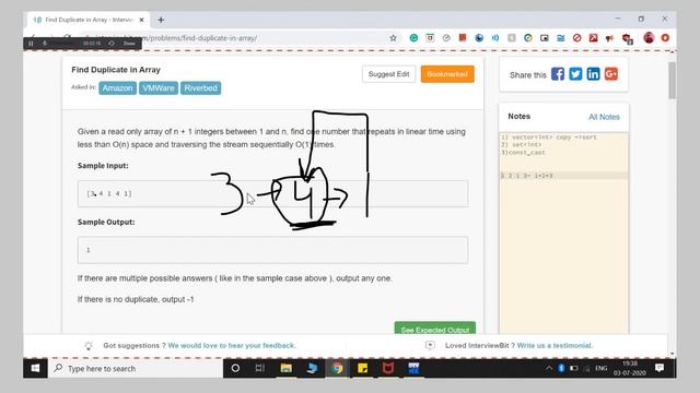 2.12 FIND DUPLICATE IN ARRAY(Arrays)-Interviewbit #arrays#programming смотреть онлайн