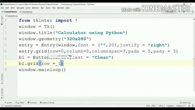 Part 1 | Calculator Using Python | Calculator in Tkinter Python | Calculator using Tkinter GUI смотреть онлайн