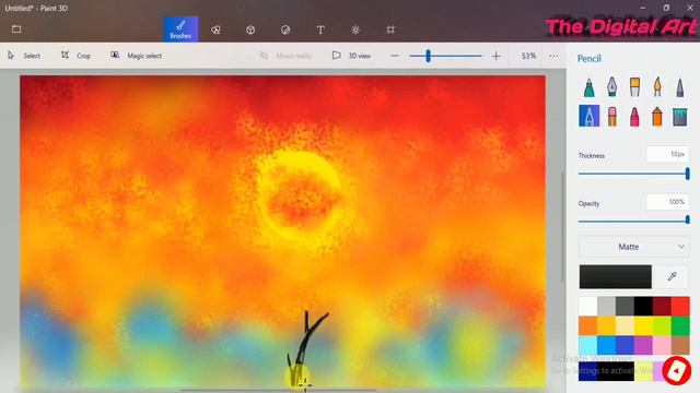 How to draw in computer paint 3d easy guide || Windows paint 3d drawing tutorial latest || Paint 3d смотреть онлайн