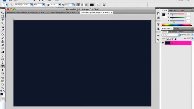 Photoshop Tutorial - My Intro Picture