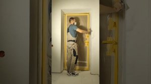 Шпаклёвка дверных откосов под обои .5 этапов.часть 2 . ФИНИШ#шпаклевкастен#поклейкаобоев