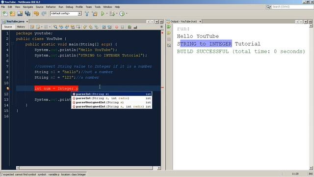 Minute Code: JAVA STRING to INT смотреть онлайн
