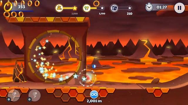 Sonic Runners Adventure Lava Mountain Level 34 Walkthrough Gameplay Android/iOS смотреть онлайн
