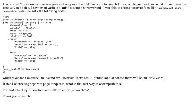 Wordpress: Query Multiple Custom Taxonomies смотреть онлайн