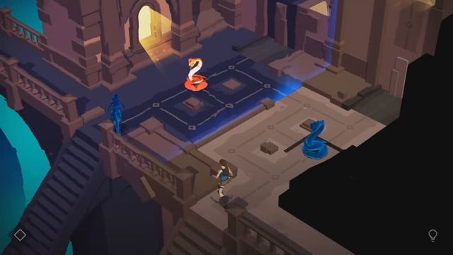 Lara Croft Go прохождение зеркало духов 5-8