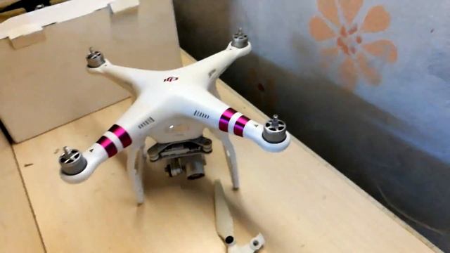 Последствия падения DJI Phantom 3 Advanced смотреть онлайн
