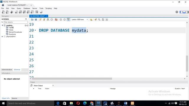 HOW TO DELETE DATABASE IN MYSQL: PART7 смотреть онлайн