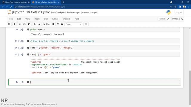 18. Sets in Python смотреть онлайн