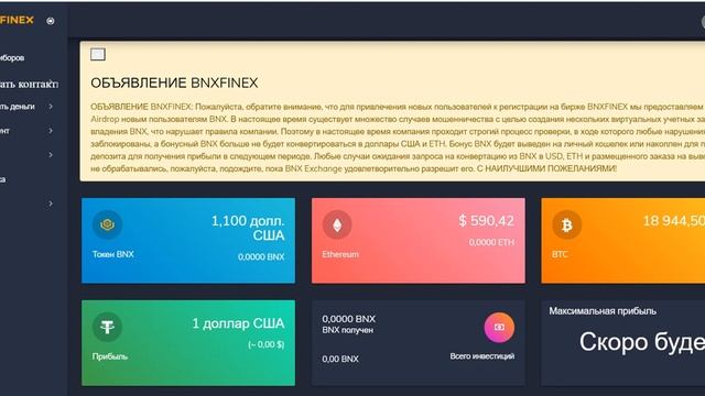 Bnxfinex обзор смотреть онлайн
