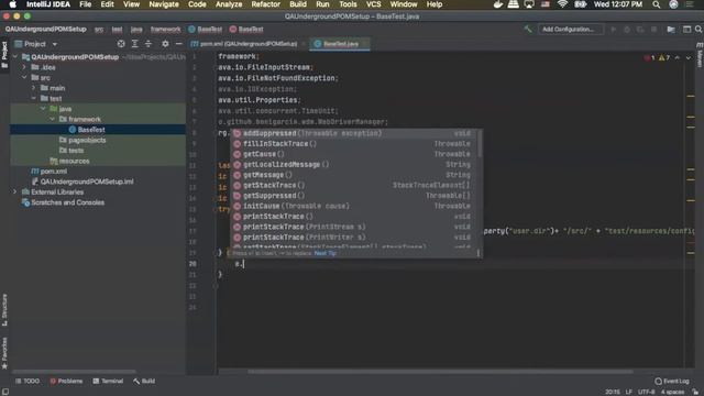 Part 1 | Java Selenium POM Framework Tutorial: Project and BaseClass setup. смотреть онлайн