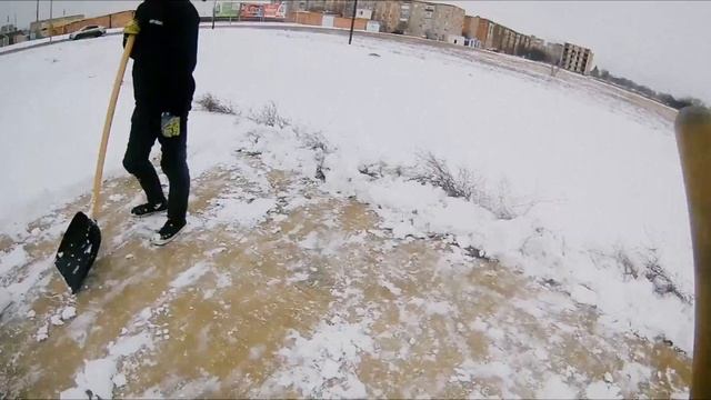 СКЕЙТ ПАРК отчистили от СНЕГА. BMX ЗИМОЙ(time laps) bmx day #24 смотреть онлайн