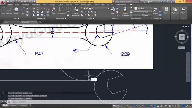 Autocad - Latihan 2D (Kunci Pas) смотреть онлайн