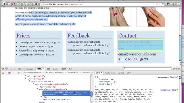 Part 5: Using the Blank Joomla Template смотреть онлайн