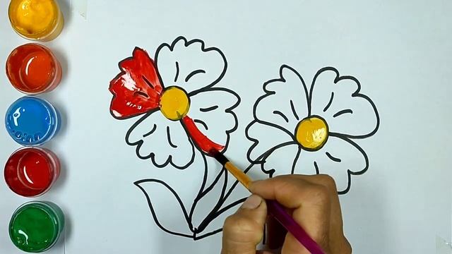Рисование цветок для дет смотреть онлайн