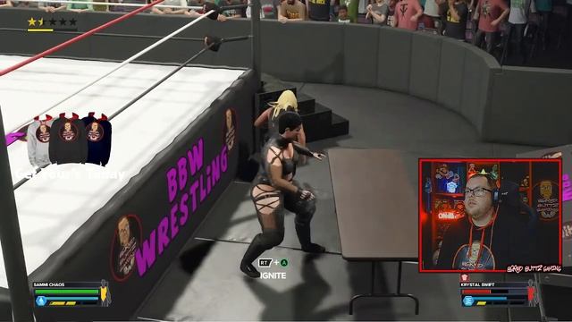SAMMI CHAOS VS KRYSTAL SWIFT EXTREM RULES BBW (BBW WEEK 1)