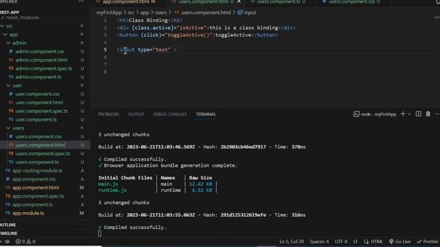 Class Binding-Angular step By step course смотреть онлайн