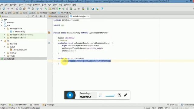 How to create an app in Android Studio,What is toast and how to display toast (Urdu Version) смотреть онлайн