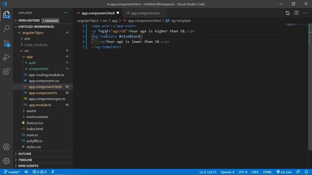 Angular 10 Tutorial - ngIf Directive смотреть онлайн