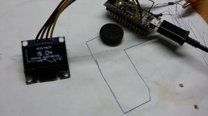 Авто вольтметр на Ардуино с OLED дисплеем