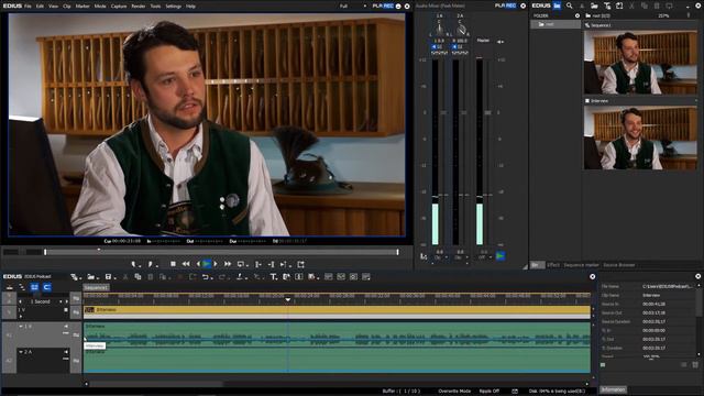 EDIUS.NET Podcast - Working with Mono/Stereo Audio Part 2 смотреть онлайн