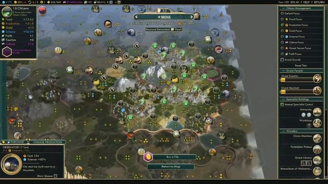 Командная игра 2х2: Корея, Испания vs. Ацтеки, Вавилон. Sid Meier's Civilization: Brave New World смотреть онлайн