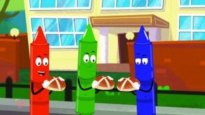 The Shapes Song | Learn Shapes | Crayons Nursery Rhymes | Kids Songs For Children