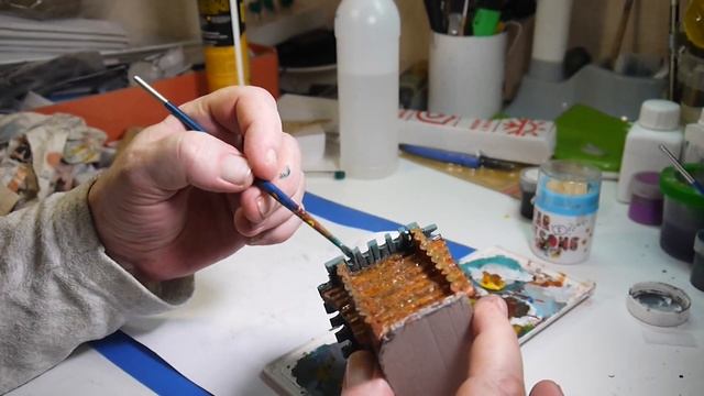 Дом с соломенной крышей для диорамы из пенопласта. смотреть онлайн