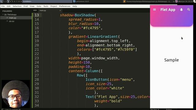 Flet Tutorial - Create Linear Gradient Appbar With Tabs смотреть онлайн