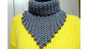 Супер простая манишка крючком для ленивых