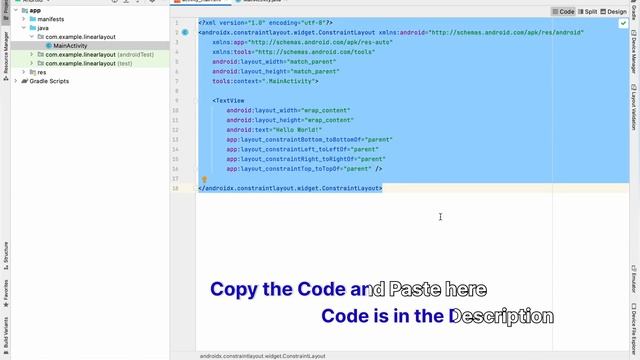 Implement building block of Android Application using Linear Layout смотреть онлайн
