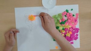 Объемный цветок в технике торцевание