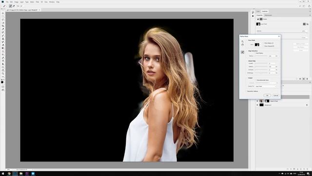 Photoshop: Select & Mask vs Refine Edge смотреть онлайн