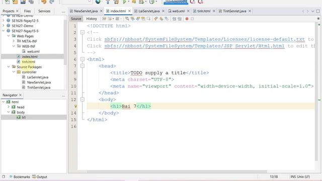 Bài 1: ứng dụng web cơ bản và servlet - Phần 3: Tính diện tích hình chữ nhật và Login смотреть онлайн