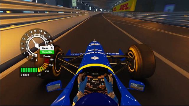 Driving the 1996 Ligier Mugen-Honda JS43 at Monaco: Assetto Corsa смотреть онлайн
