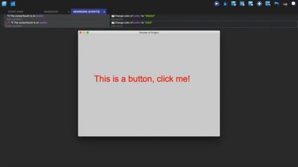 Introduction to buttons in GDevelop 5